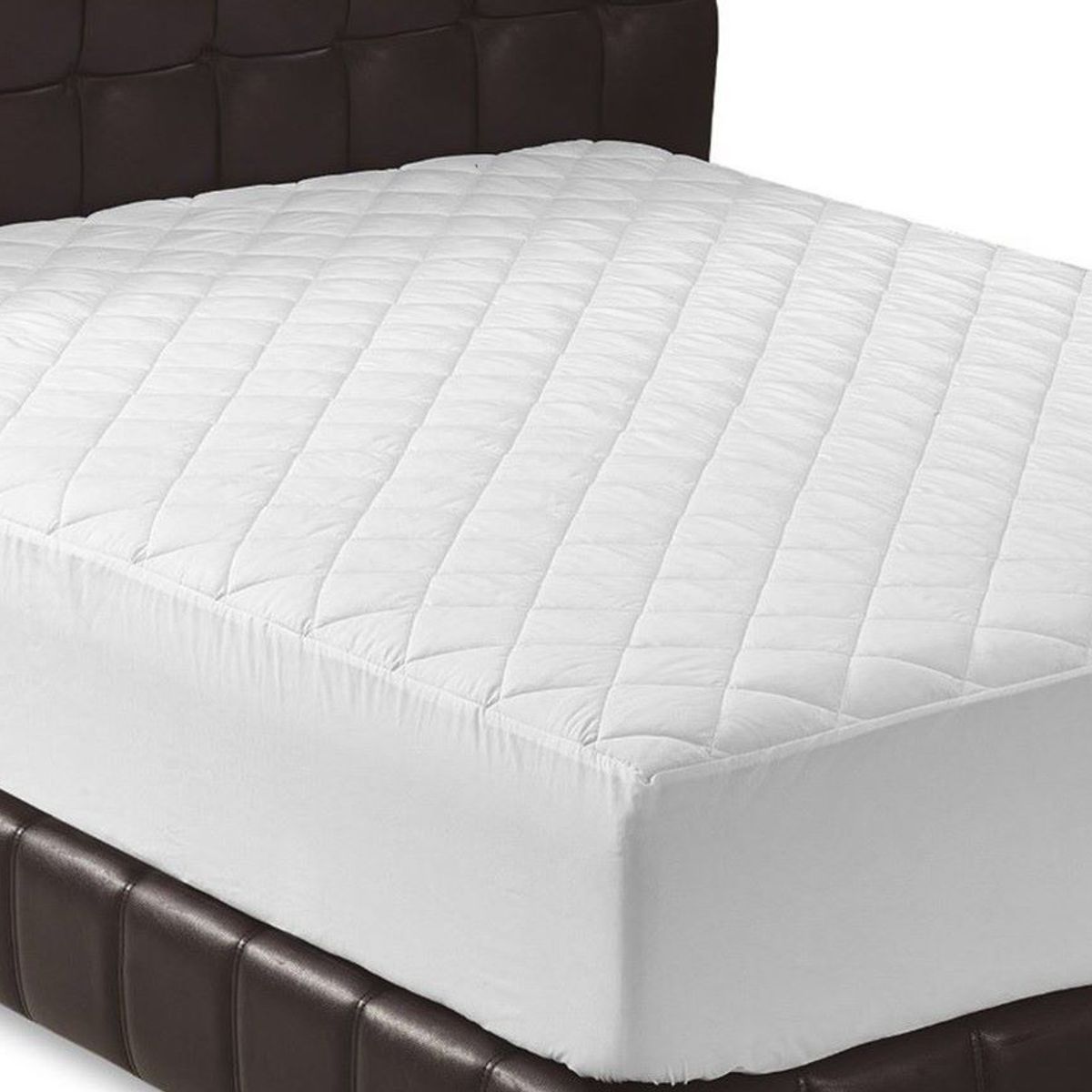 GENERICO - Protector de Colchon Blanco Acolchado Doble Antifluido Cubre Colchon