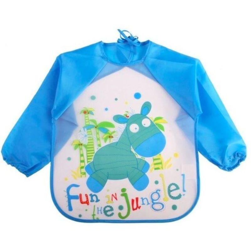 STALION - Babero Delantal Bebés Y Niños De Manga Larga Impermeable - Burrito