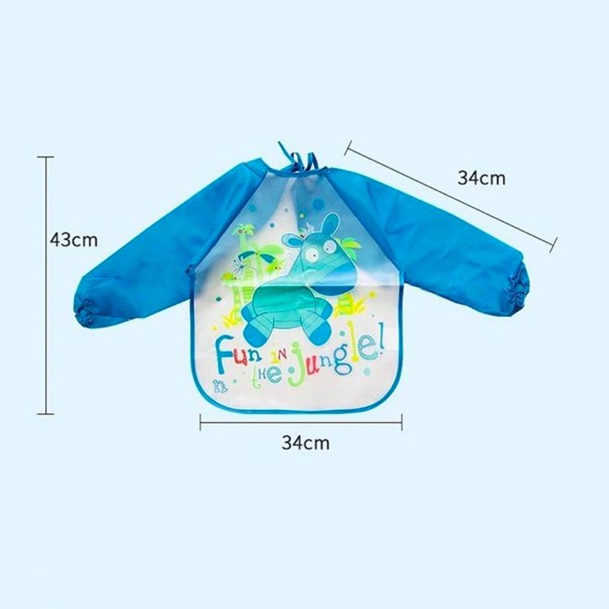STALION - Babero Delantal Bebés Y Niños De Manga Larga Impermeable - Burrito