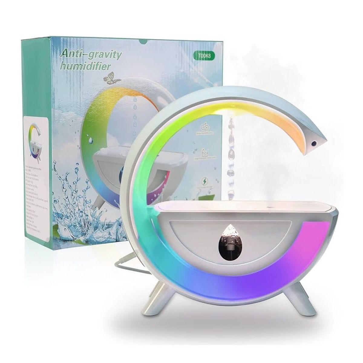 SKY - Humidificador Antigravedad RGB Creativo En Forma De G_.