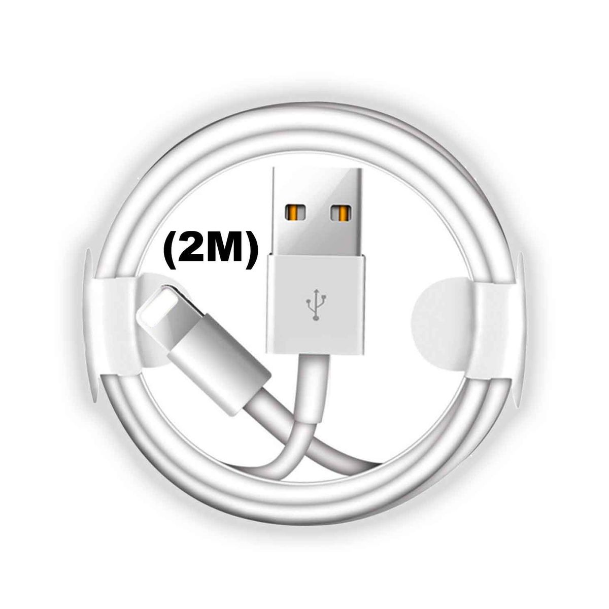 GENERICO - Cable Cargador 2M para iphone 5 6 7 8 X Xr Xs11 12 13 14