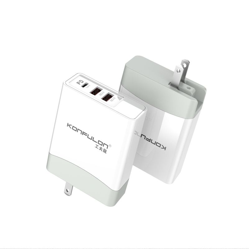 GENERICO - Adaptador De Viaje Universal Cargador Pared Con 2 Usb Tipo C