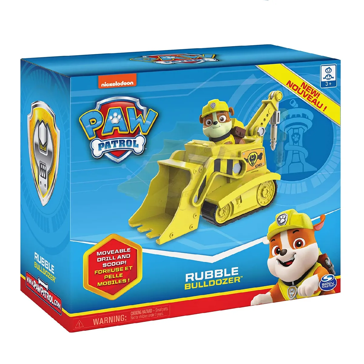 SPIN MASTER - Paw Patrol Patrulla Canina Rubble Vehiculo Con Figura