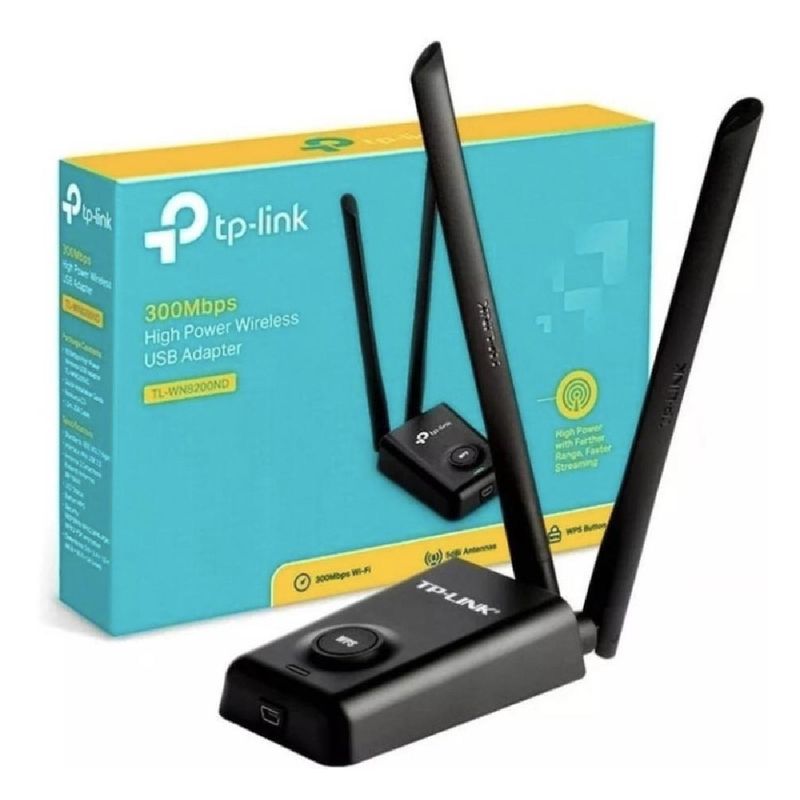 TP LINK - Tarjeta De Red Usb Rompemuros Doble Antena Wifi Tl-wn8200nd