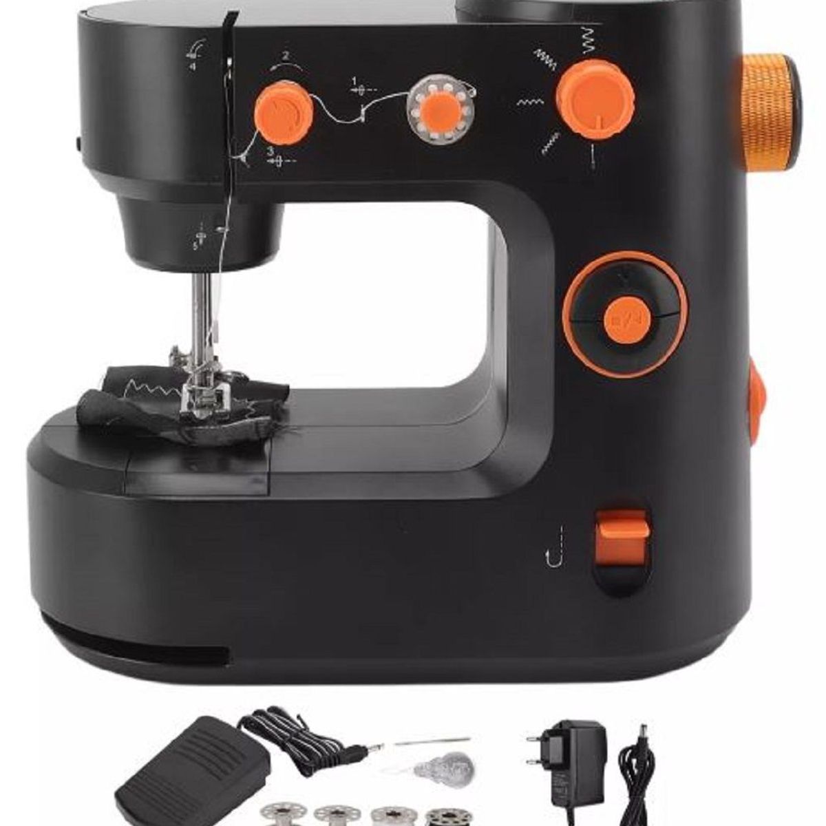 GENERICO - Mini Máquina De Coser Portátil Pequeña Y Multifuncional