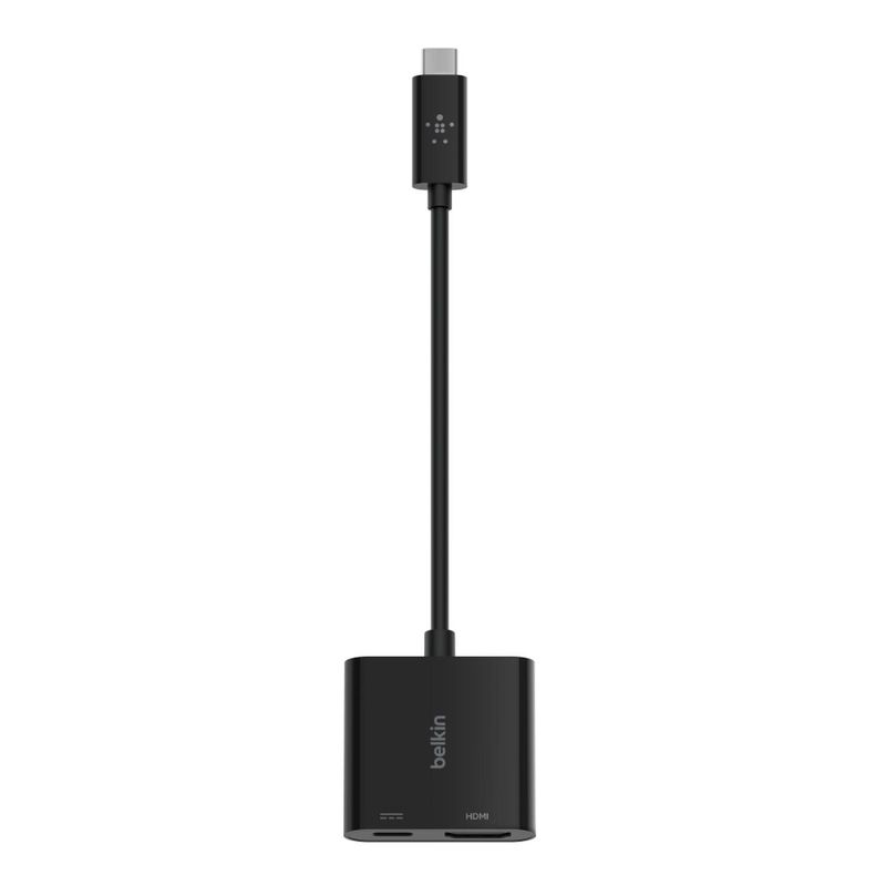 BELKIN - Belkin Adaptador USB-C a HDMI Con Carga Hasta 100w - USB-C - Negro - Negro
