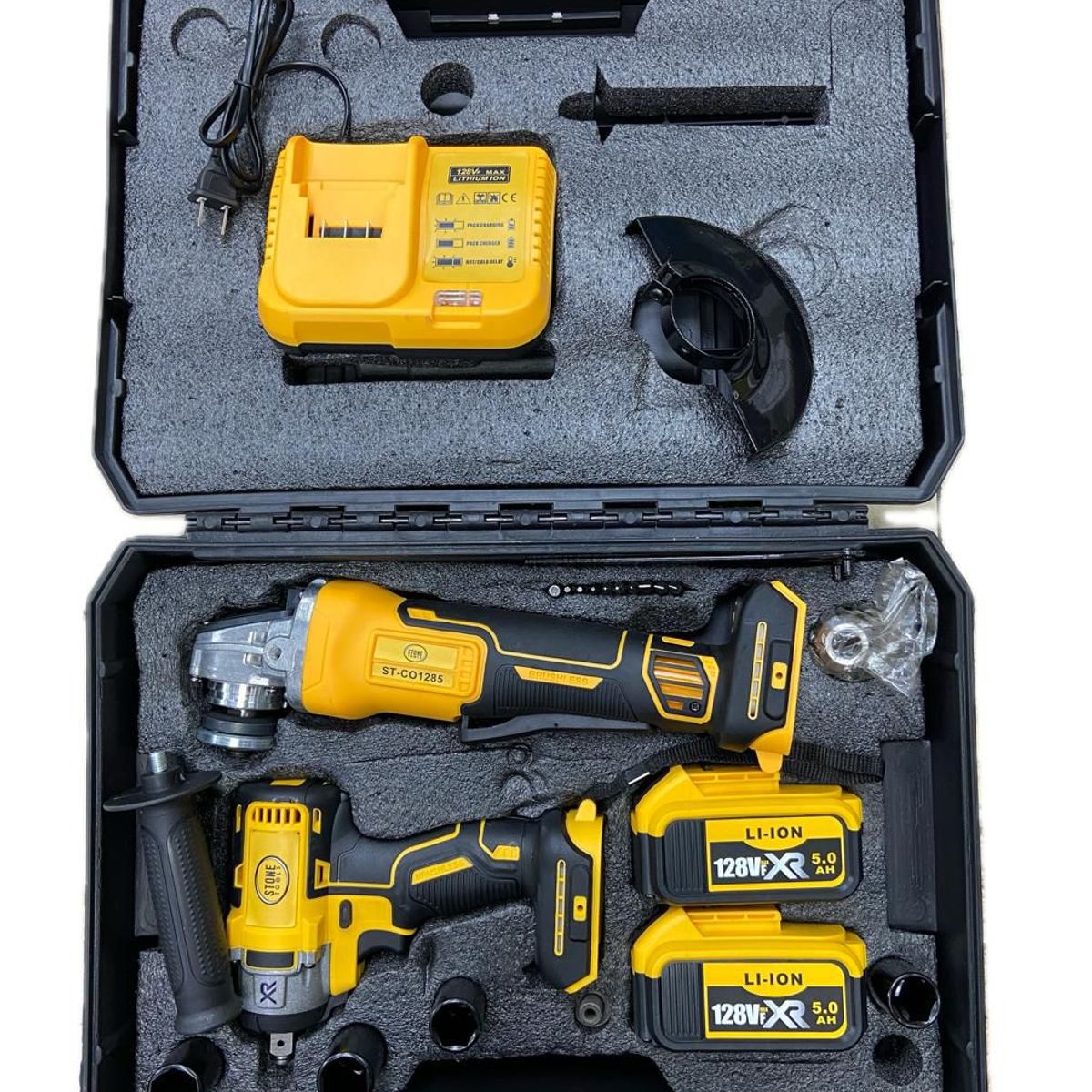 AMERICO SHOP - Kit Pistola Llave de Impacto 1/2 + Pulidora Inalambrica 4 1/2