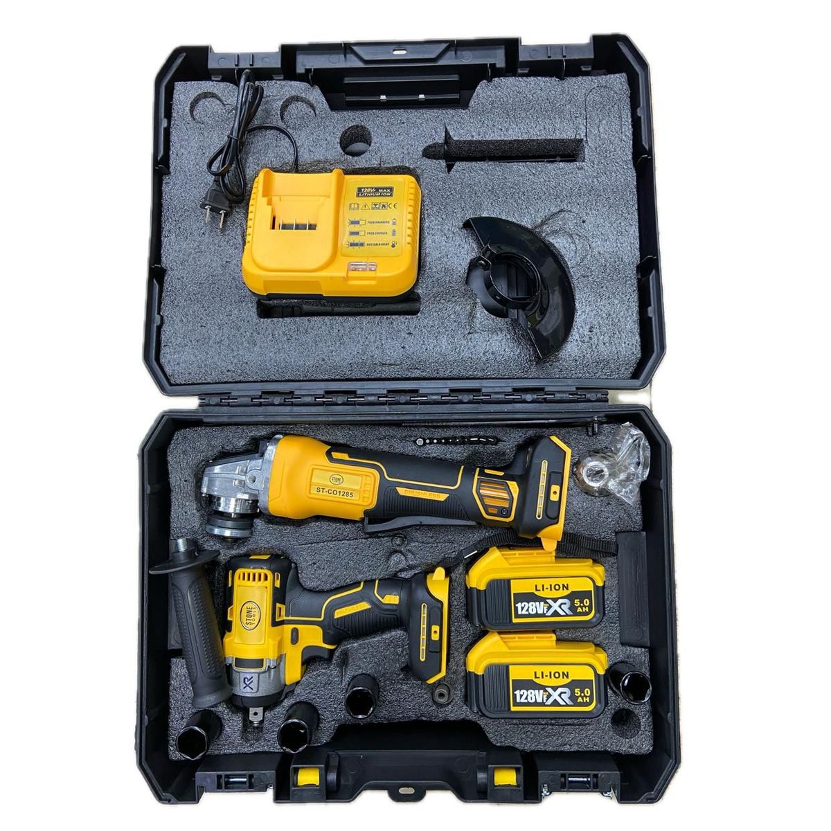 AMERICO SHOP - Kit Pistola Llave de Impacto 1/2 + Pulidora Inalambrica 4 1/2