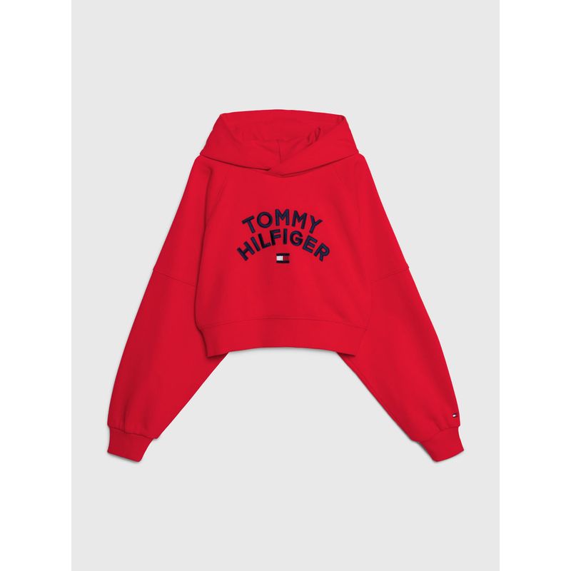 TOMMY HILFIGER - Saco De Niña Con Gorro Y Logo Tommy Hilfiger