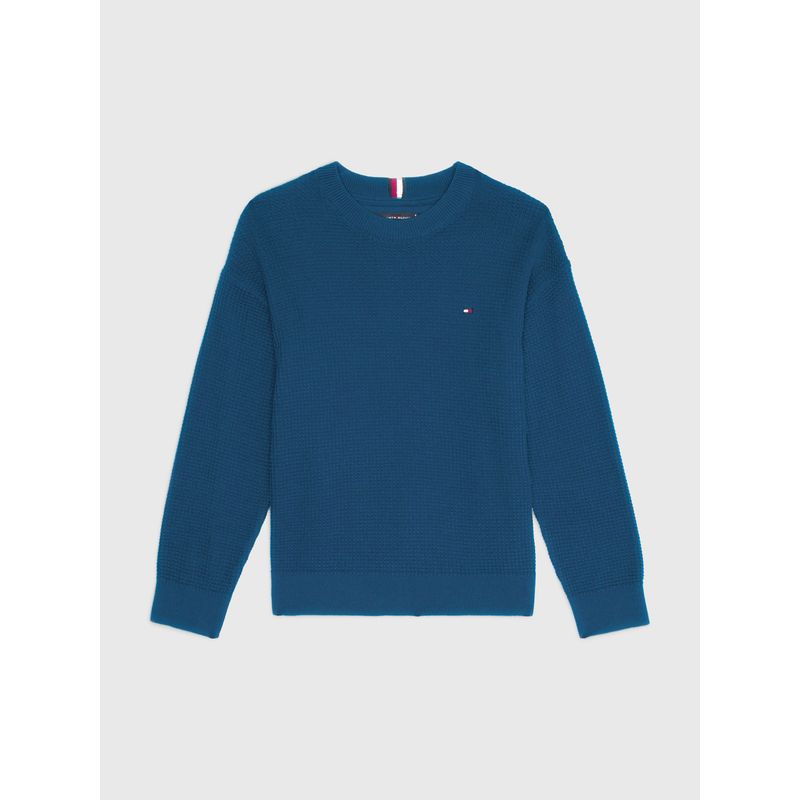TOMMY HILFIGER - Saco De Niño Essential Punto Gofrado Tommy Hilfiger