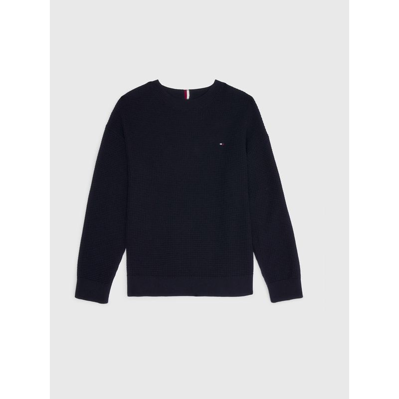 TOMMY HILFIGER - Saco De Niño Essential Punto Gofrado Tommy Hilfiger