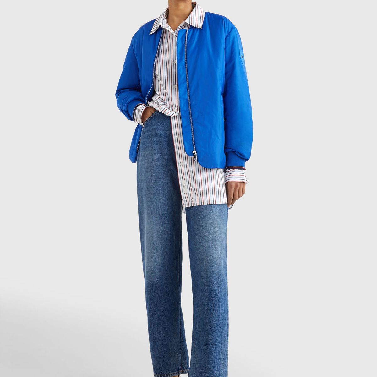 TOMMY HILFIGER - Chaqueta Azul Cazadora Mujer Tommy Hilfiger