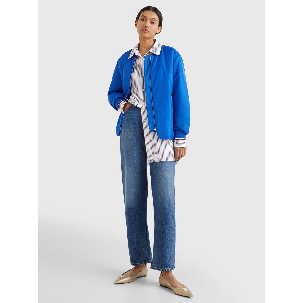 TOMMY HILFIGER - Chaqueta Azul Cazadora Mujer Tommy Hilfiger