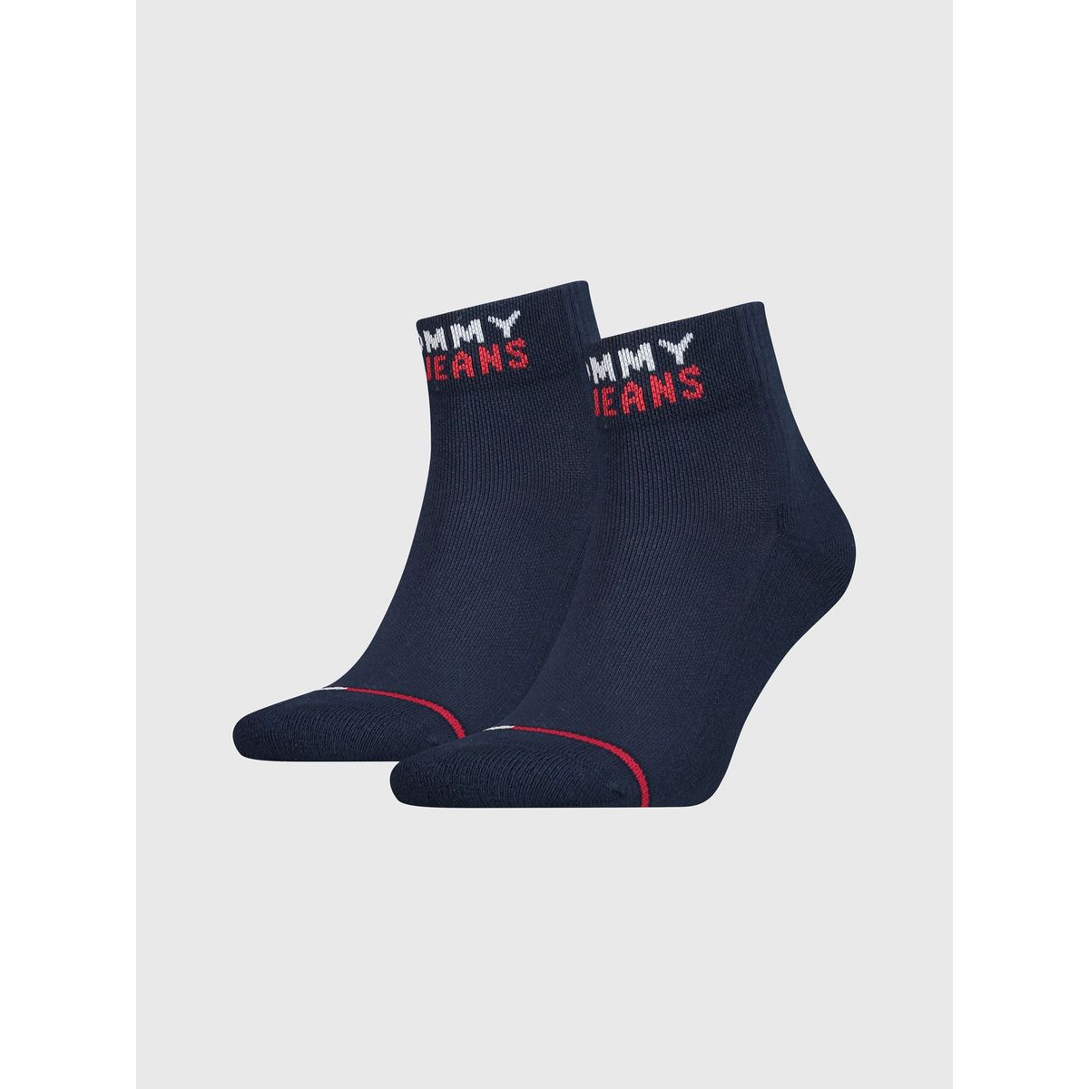 TOMMY HILFIGER - Paquete De 2 Medias Con Logo Bordado Hombre Azul Tommy Hilfiger Hombre Azul Tommy Hilfiger