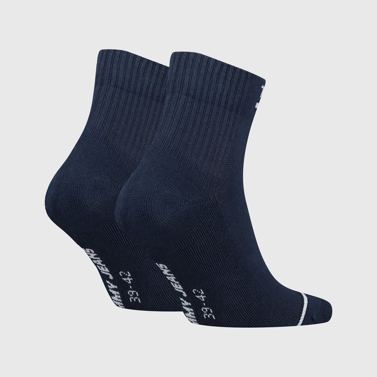 TOMMY HILFIGER - Paquete De 2 Medias Con Logo Bordado Hombre Azul Tommy Hilfiger Hombre Azul Tommy Hilfiger