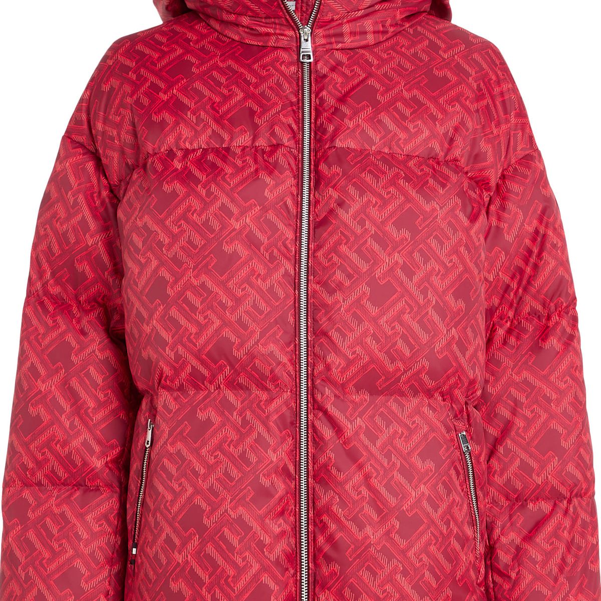 TOMMY HILFIGER - Chaqueta Acolchada Con Gorro New York Th Warm Mujer Rojo Tommy Hilfiger