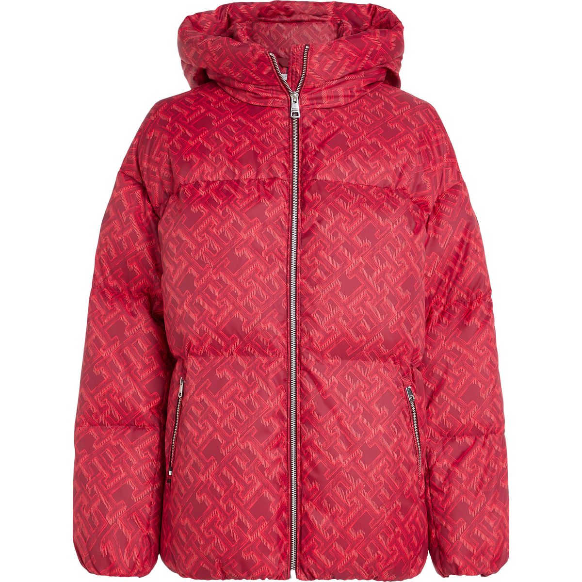 TOMMY HILFIGER - Chaqueta Acolchada Con Gorro New York Th Warm Mujer Rojo Tommy Hilfiger