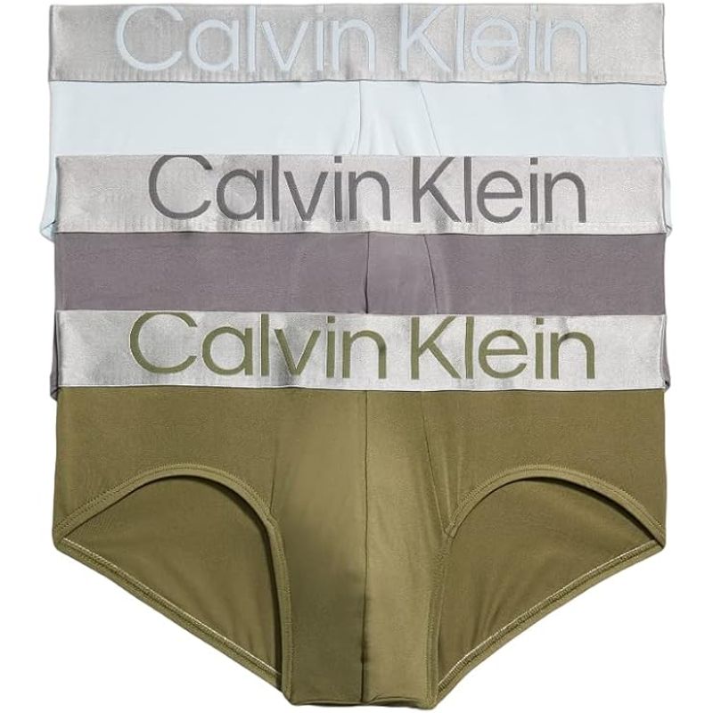 CALVIN KLEIN - Pack De 3 Calzoncillos Hip Brief Slip Multicolor Calvin Klein
