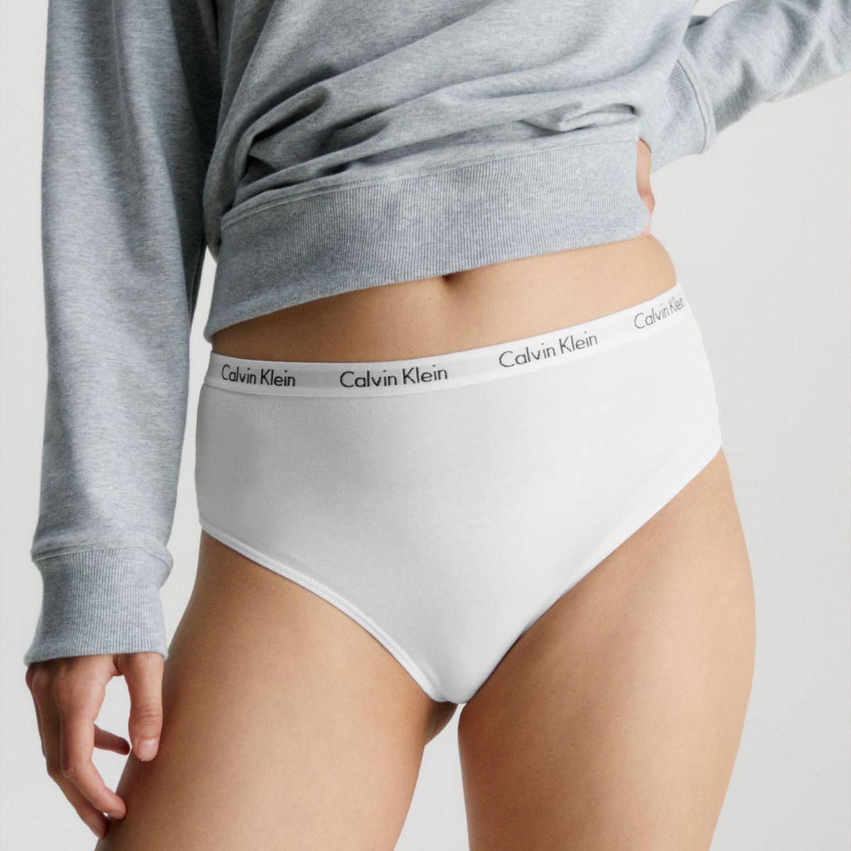 CALVIN KLEIN - Tanga Blanco De Cintura Alta Carrusel Calvin Klein