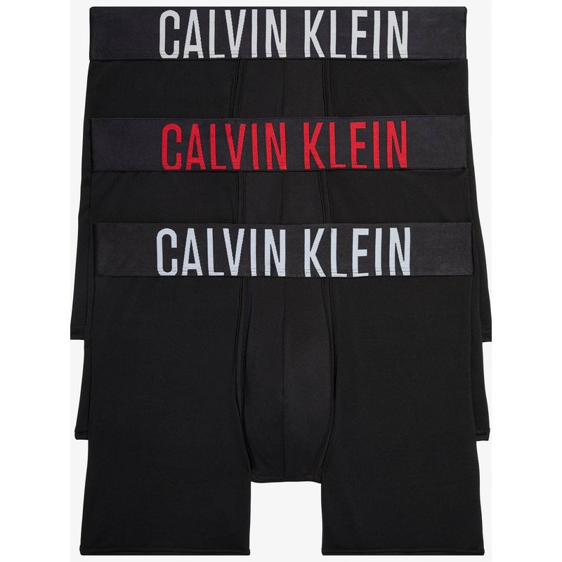 CALVIN KLEIN - Pack De 3 Bóxer Negro De Tallecintura Calvin Klein