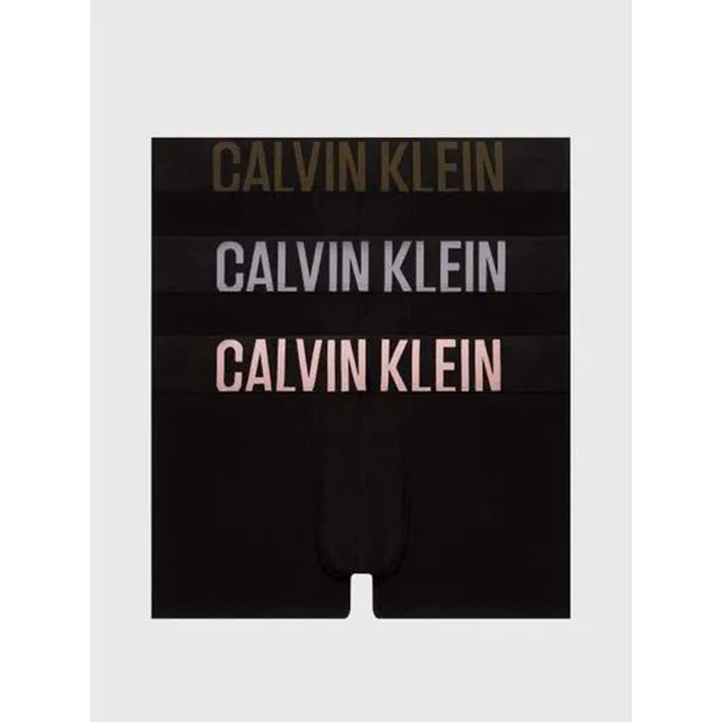 CALVIN KLEIN - Pack De 3 Bóxer Negro Tallecintura Calvin Klein
