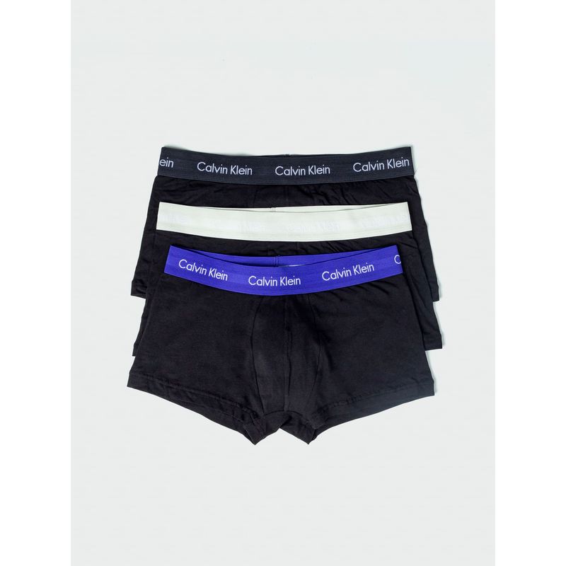 CALVIN KLEIN - Pack De 3 Boxers Negro De Tallecintura Low Rise Trunk Calvin Klein