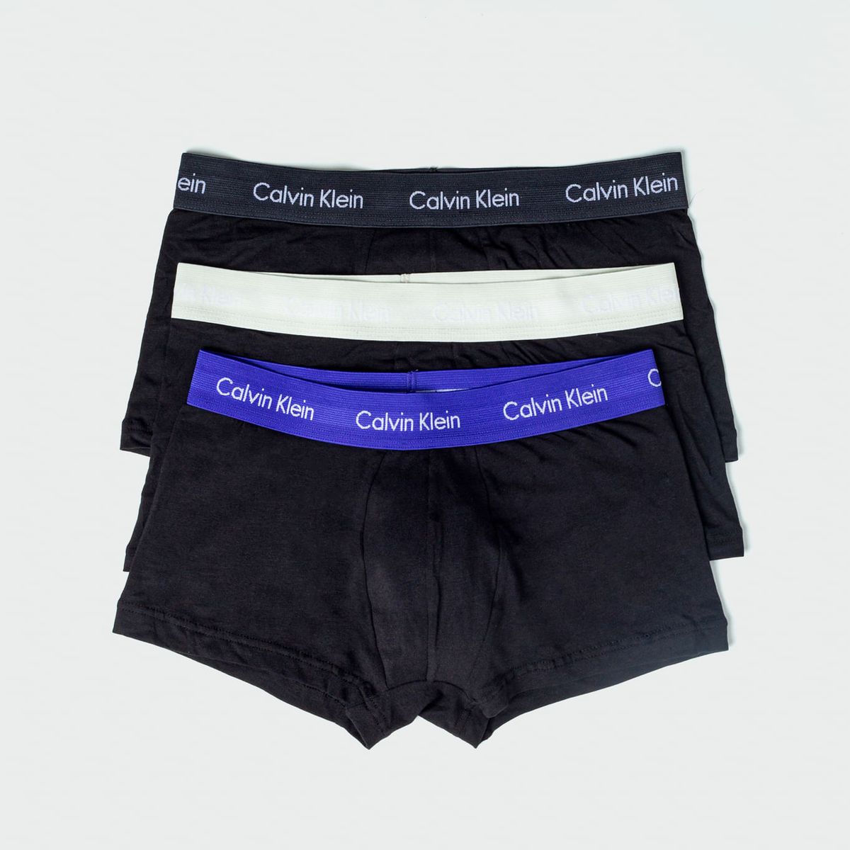 CALVIN KLEIN - Pack De 3 Boxers Negro De Tallecintura Low Rise Trunk Calvin Klein