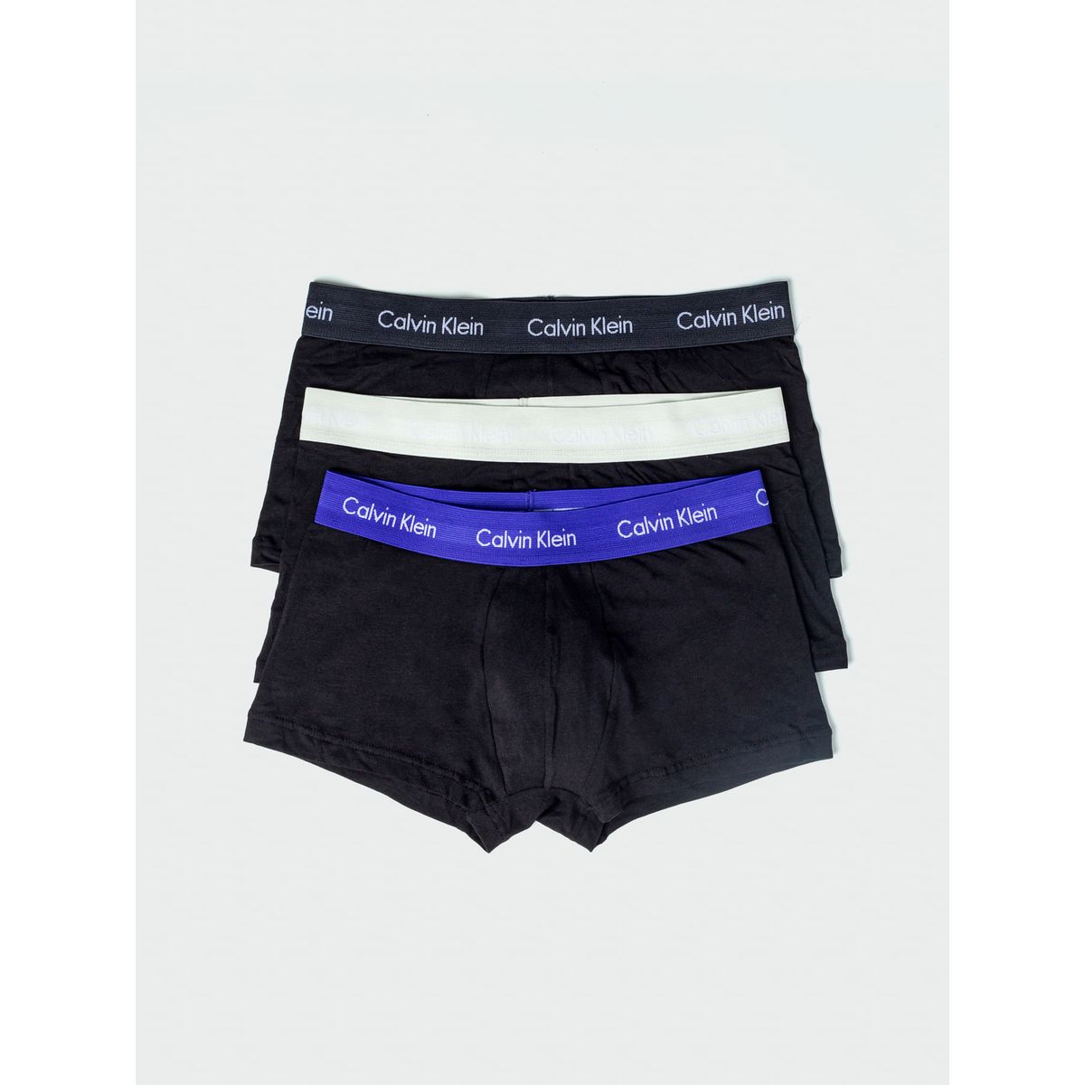 CALVIN KLEIN - Pack De 3 Boxers Negro De Tallecintura Low Rise Trunk Calvin Klein