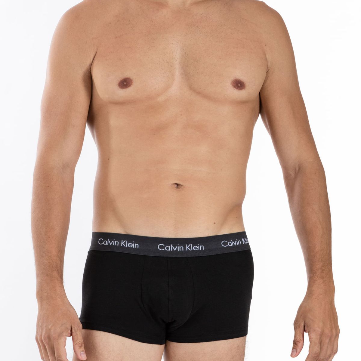 CALVIN KLEIN - Pack De 3 Boxers Negro De Tallecintura Low Rise Trunk Calvin Klein
