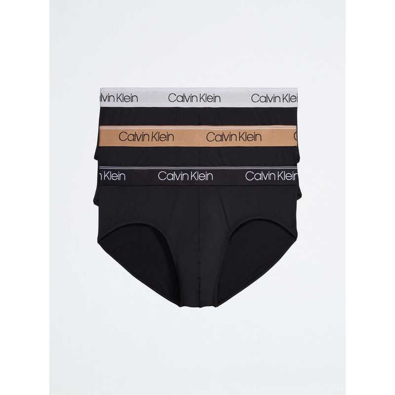 CALVIN KLEIN - Pack De 3 Calzoncillos Negro Microfibra Calvin Klein