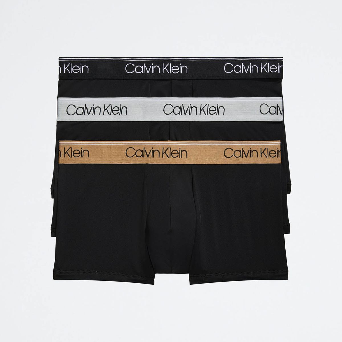 CALVIN KLEIN - Pack De 3 Bóxer Negro Tallecintura Calvin Klein