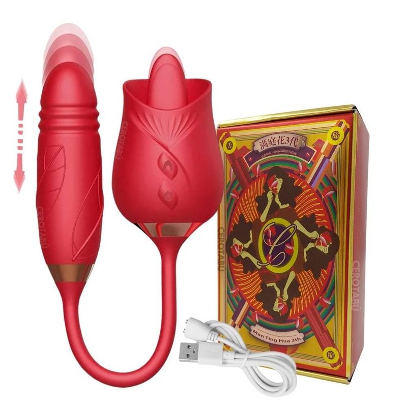 GENERICO - Vibrador Rosa Consolador Punto G Y Clítoris Juguete Sexual-