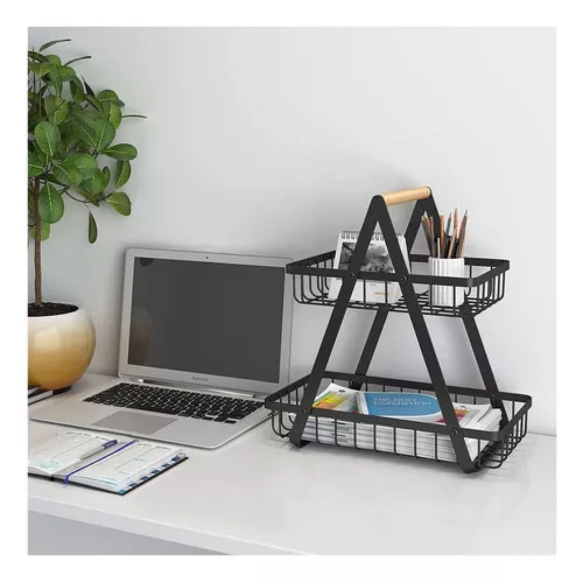 GENERICO - Frutero Organizador De Metal Cesta De Frutas