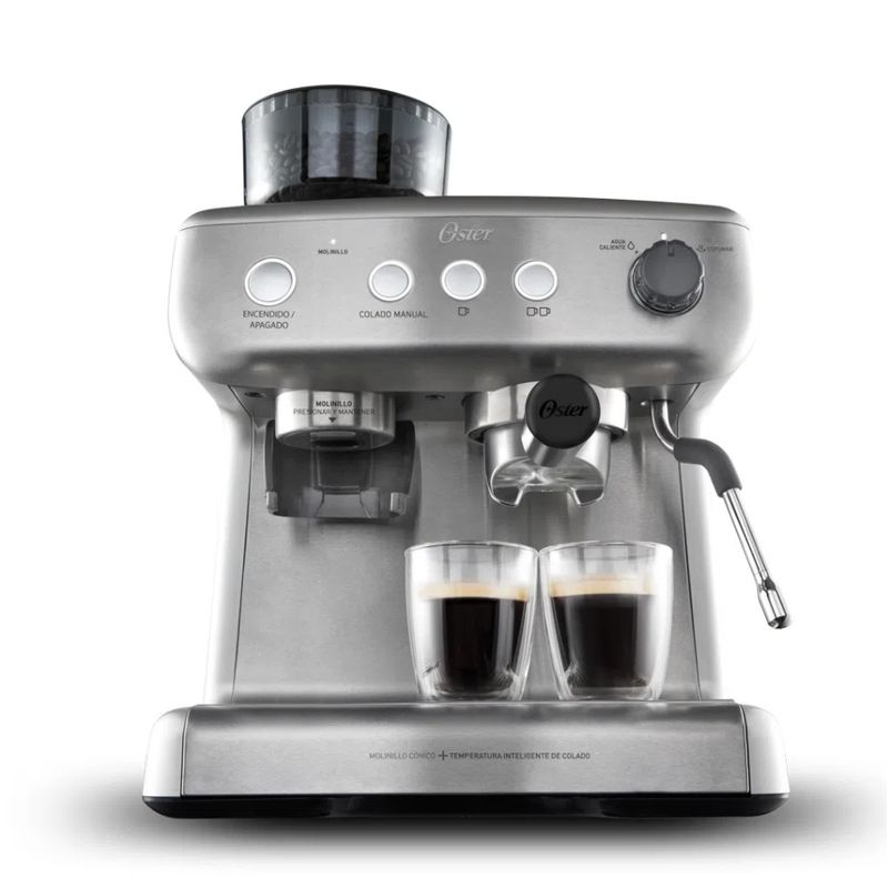 OSTER - Cafetera espresso oster molino integrado 15 bares BVSTEM7300