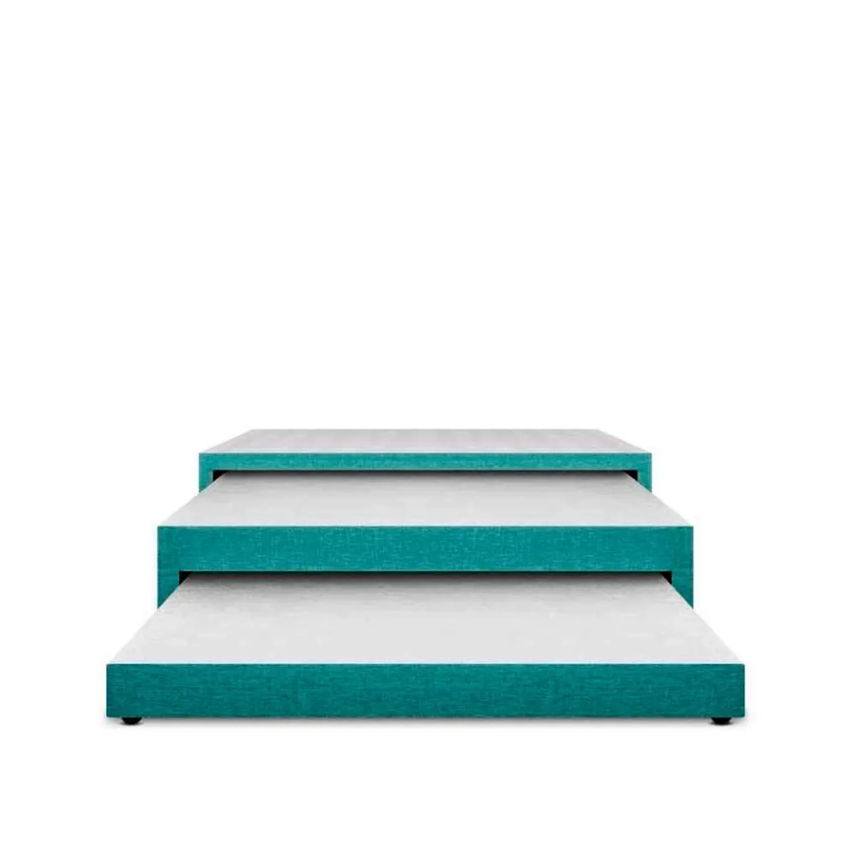 MAGIC CLASS - CAMA NIDO TRIPLEX, 3 NIVELES. 120X190 ECOCUERO AZUL