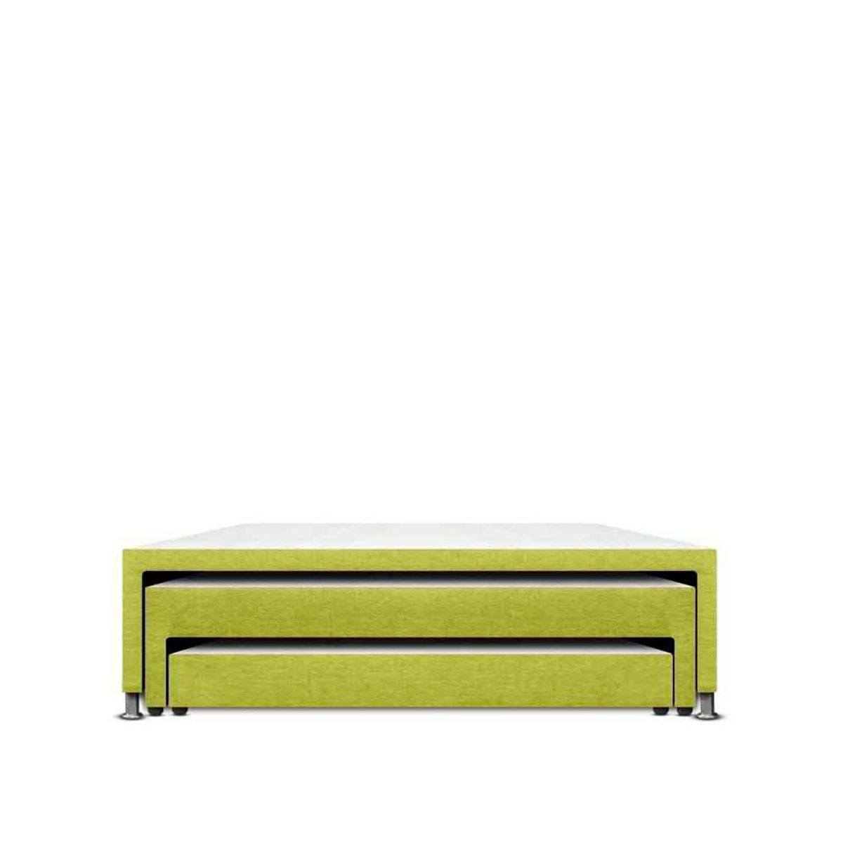 MAGIC CLASS - CAMA NIDO TRIPLEX, 3 NIVELES. 120X190 ECOCUERO VERDE