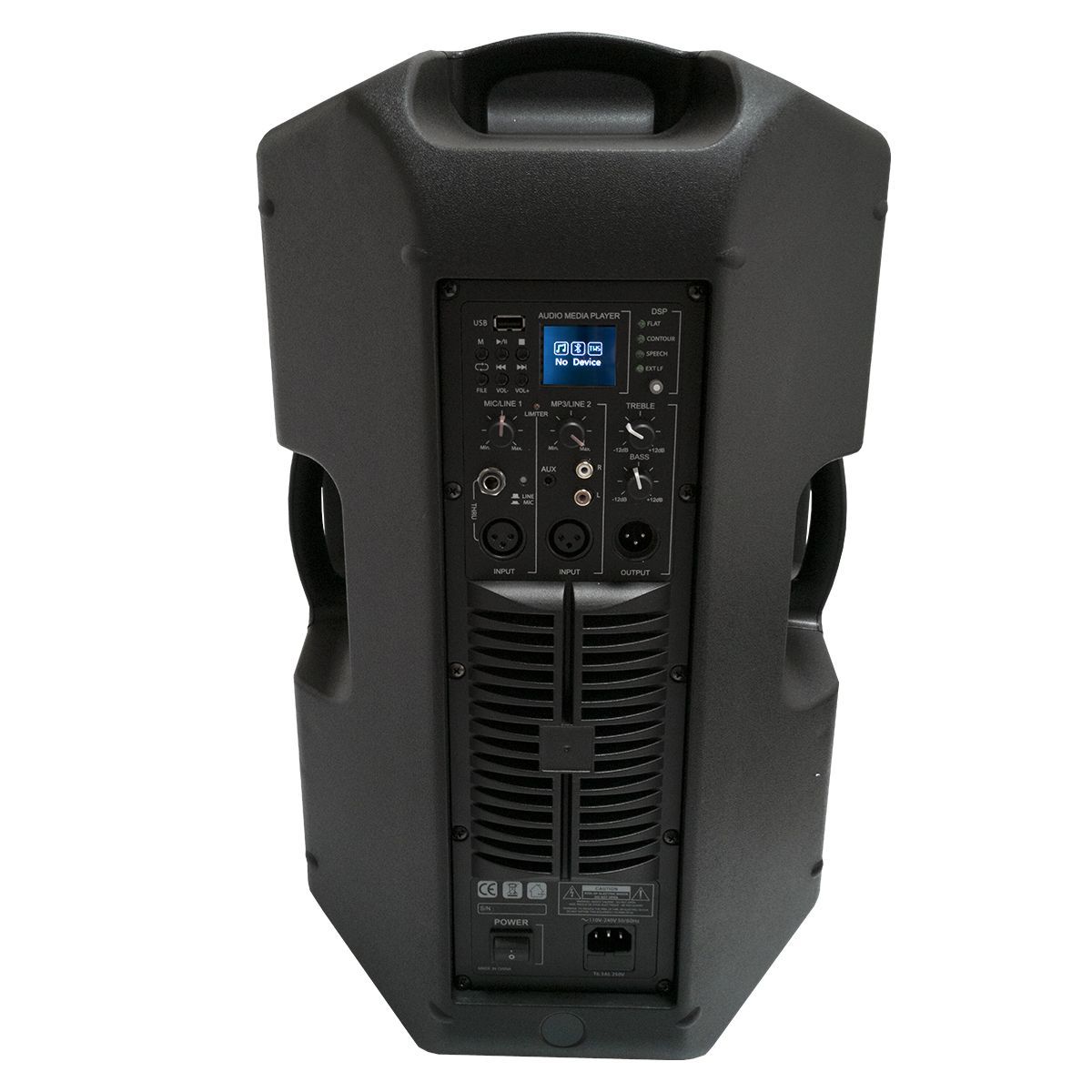 MAXLIN - Cabina Activa 15 6400W Con bluetooth Radio usb