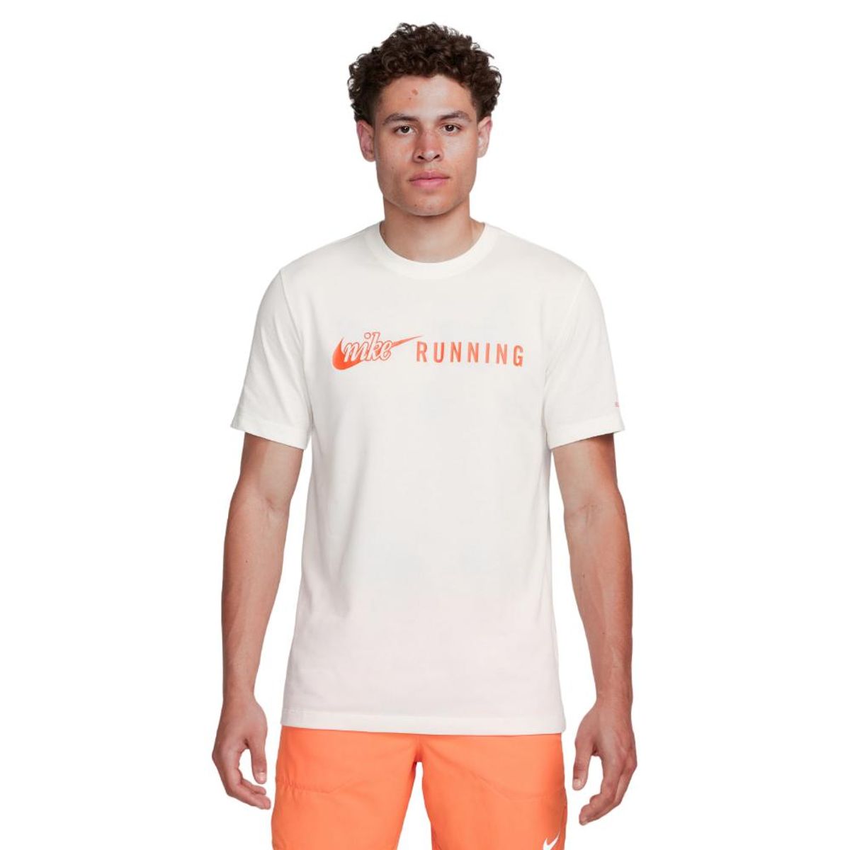 NIKE - Camiseta Nike Dri Fit Tee Run-Blanco