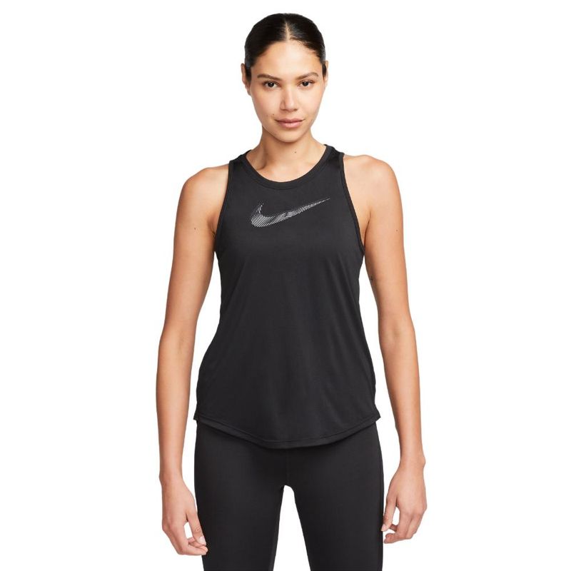 NIKE - Camiseta Esqueleto Nike Dri Fit Swoosh Tops Mujer-Negro