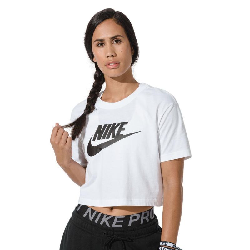 NIKE - Camiseta Nike Sportswear Essential Graphic Tees Mujer-Blanco