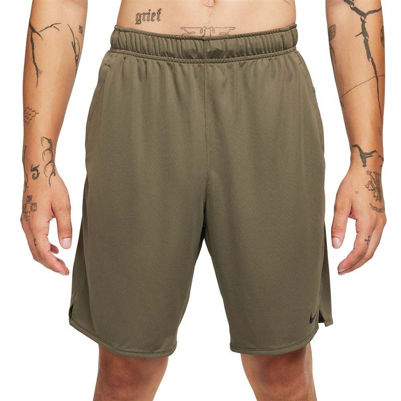 NIKE - Pantaloneta Nike Dri Fit Totality Knit 9"-Verde Oliva