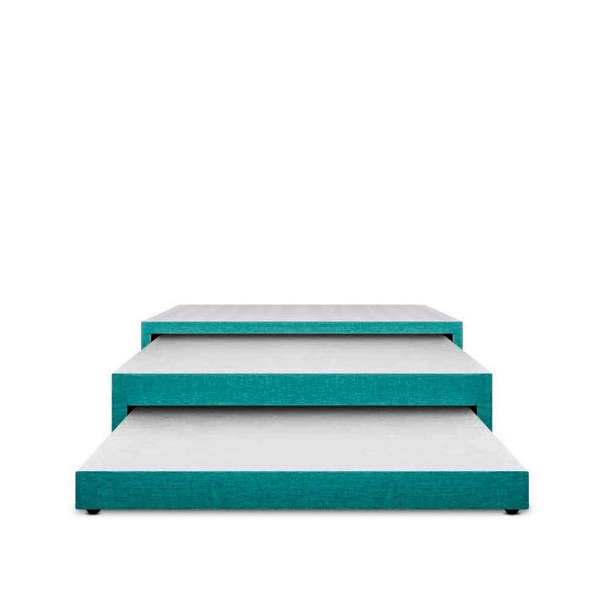 MAGIC CLASS - CAMA NIDO TRIPLEX, 3 NIVELES. 140X190 MICROFIBRA AZUL