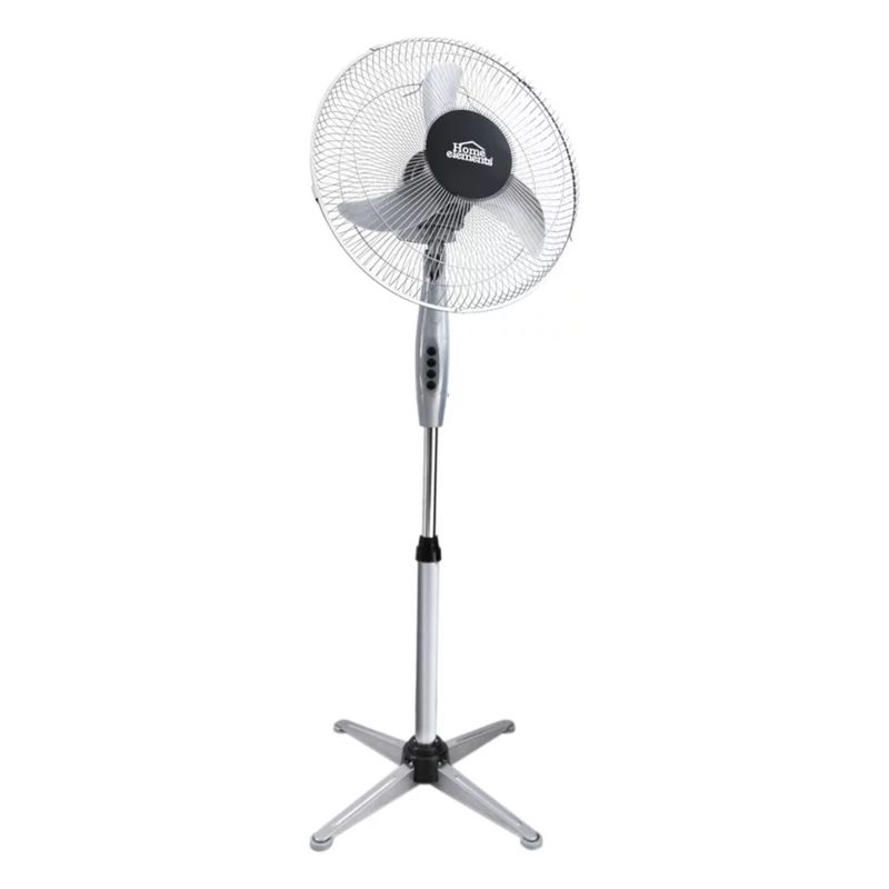 HOME ELEMENTS - Ventilador Pedestal Home Elements 16" 3 Velocidades  Gris