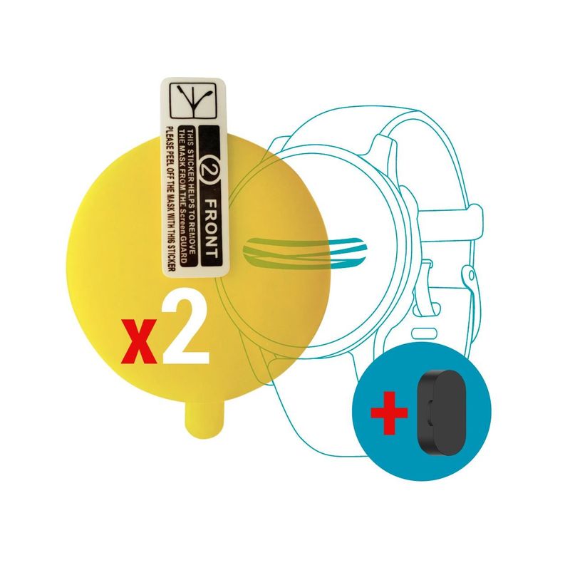 GENERICO - Protector Para Garmin Instinct Crossover x 2uds +Tapa