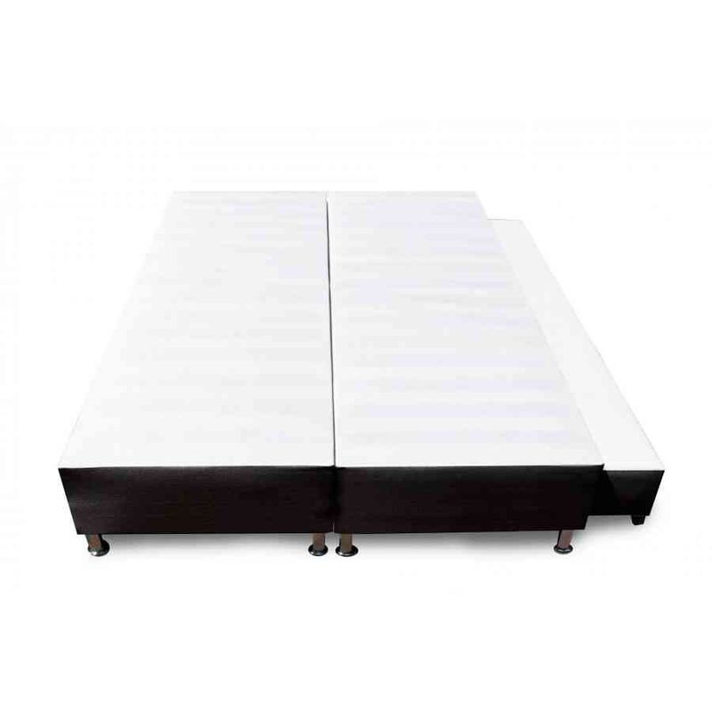 MAGIC CLASS - CAMA NIDO DIVIDIDA 120X190 ECOCUERO NEGRO