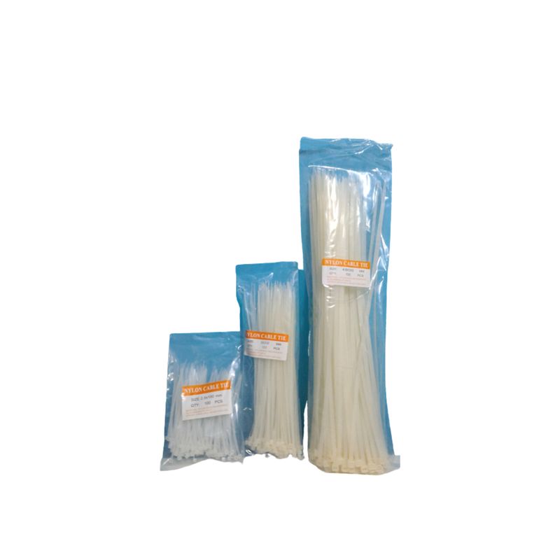 GENERICO - Amarre Abrazadera Plastica 200mm Blanco