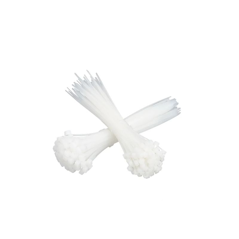 GENERICO - Amarre Abrazadera Plastica 400mm Blanco