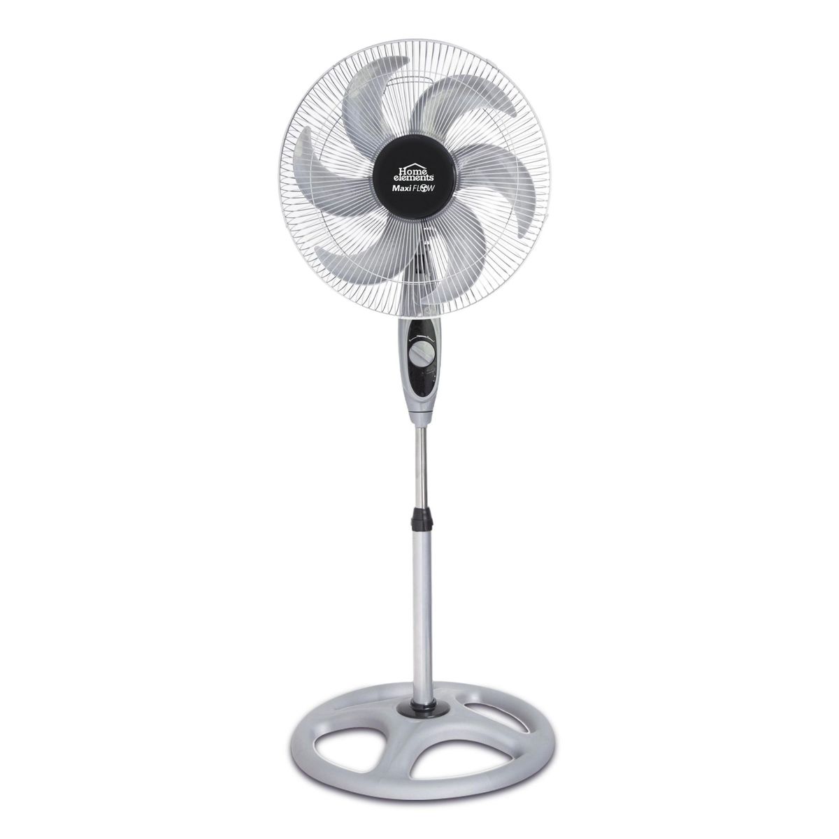 HOME ELEMENTS - Ventilador Pedestal 18 Pulgadas 6 Aspas Maxiflow Elite Home Elements