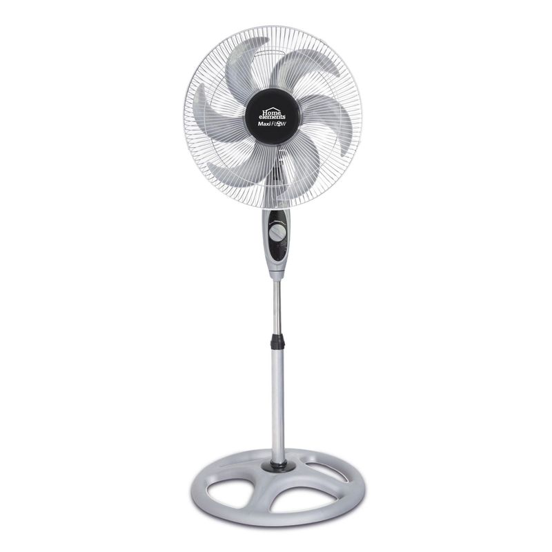 HOME ELEMENTS - Ventilador Pedestal 18 Pulgadas 6 Aspas Maxiflow Elite Home Elements