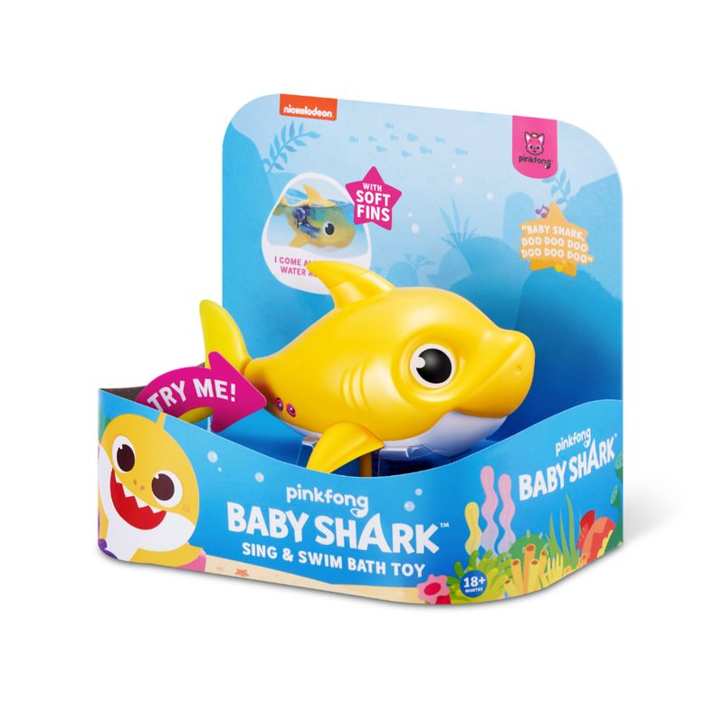 ZURU - Tiburón Robot Robo Alive Baby Shark Amarilla